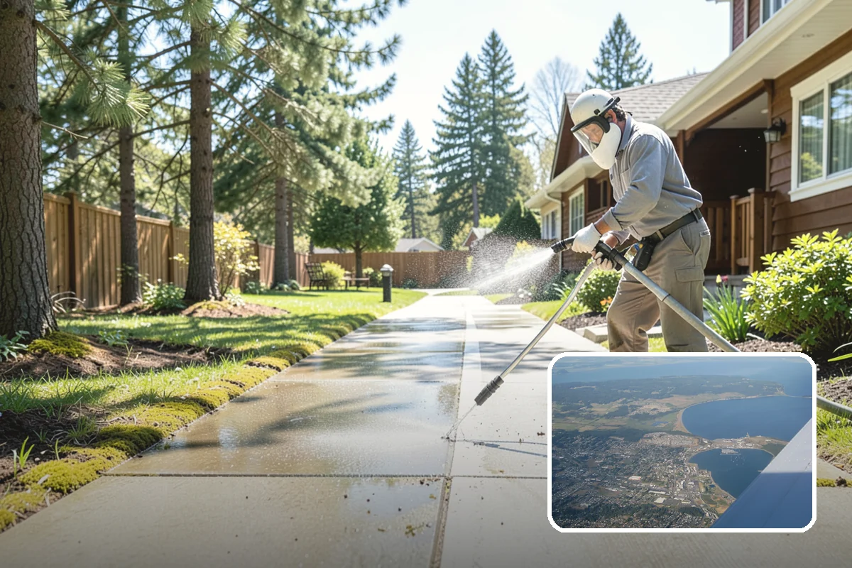 Glass Cleaning in Oak Harbor, Island County, WA - Delivers streak-free clarity on exterior glass