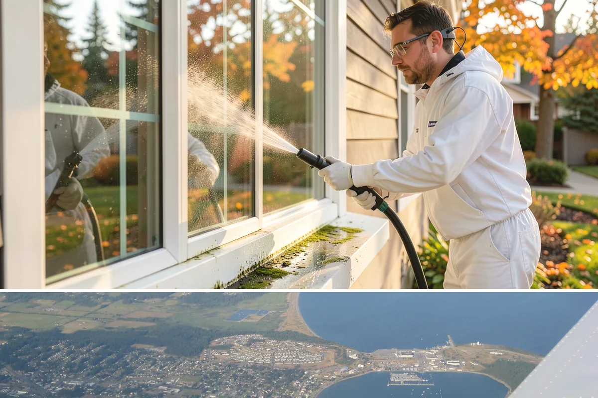Glass Cleaning in Oak Harbor, Island County, WA - Clean exterior glass in spring to clear winter grime, and again in early fall after the pollen and dry-season dust settle.