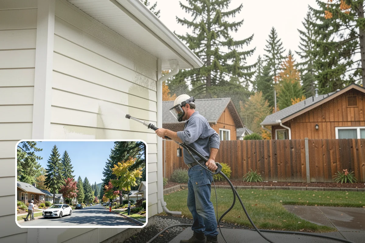 Glass Cleaning in Orting, Pierce County, WA - Delivers streak-free clarity on exterior glass
