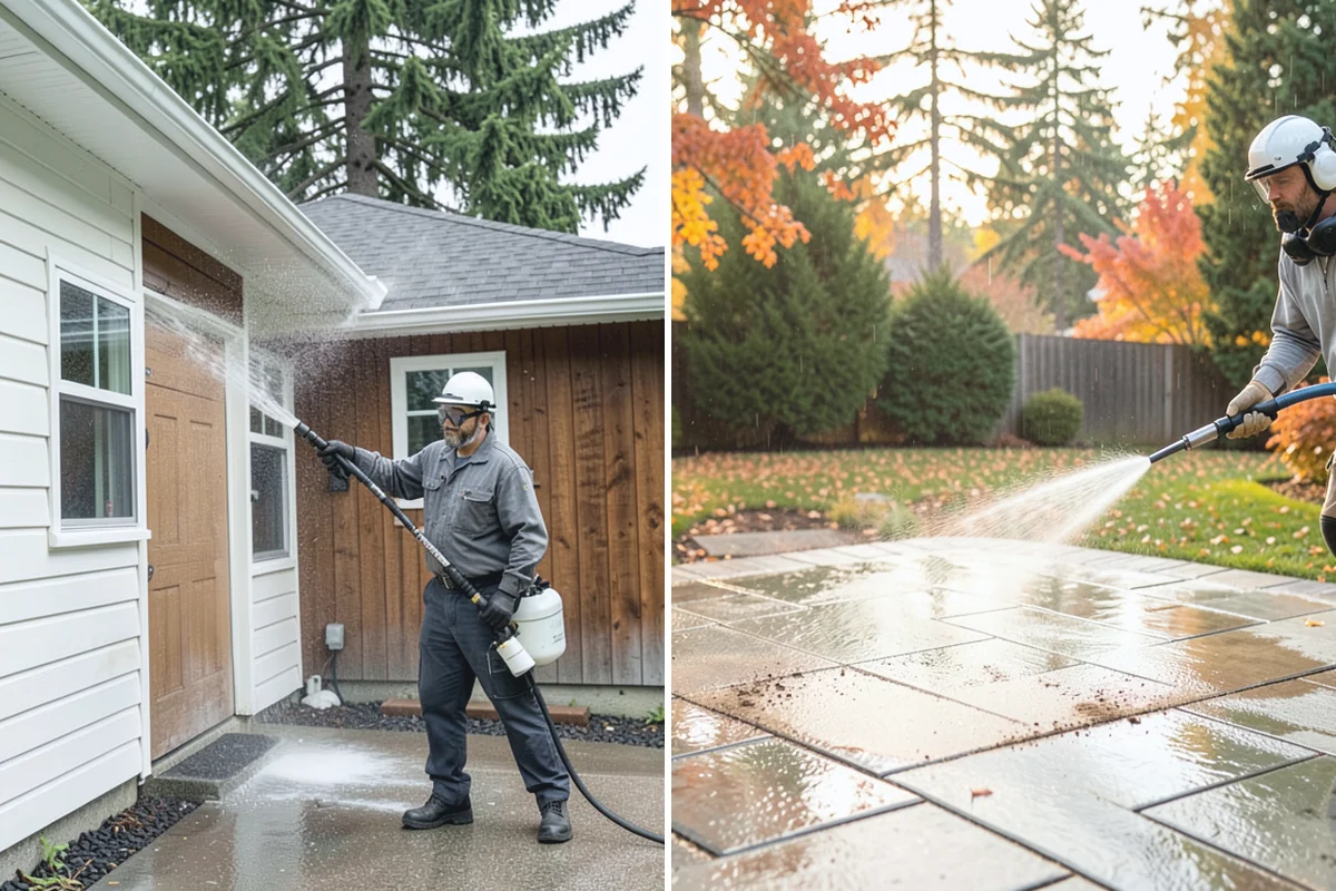 Glass Cleaning in Redmond, King County, WA - Rinse loose debris and pollen from the glass