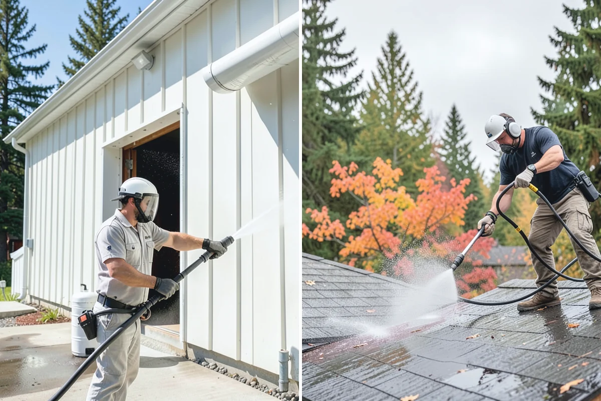 Glass Cleaning in Renton, King County, WA - Rinse loose debris and pollen from the glass