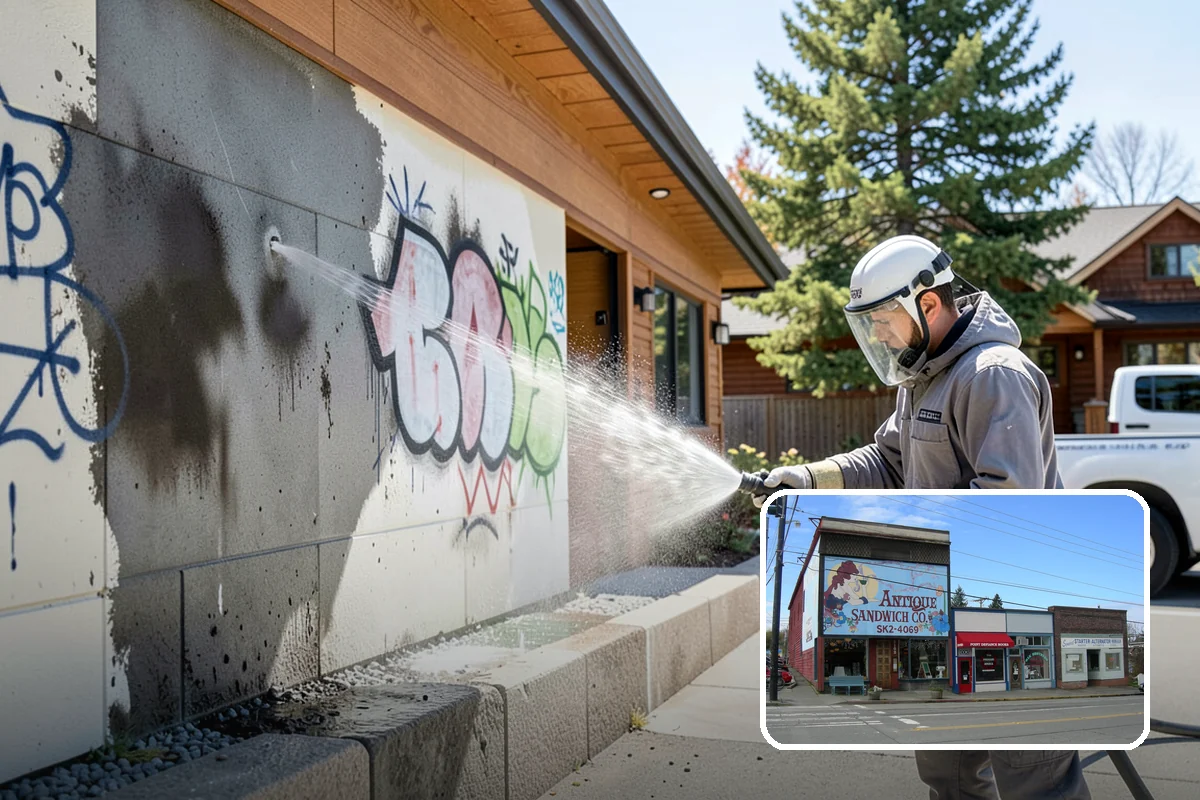 Glass Cleaning in Ruston, Pierce County, WA - Delivers streak-free clarity on exterior glass