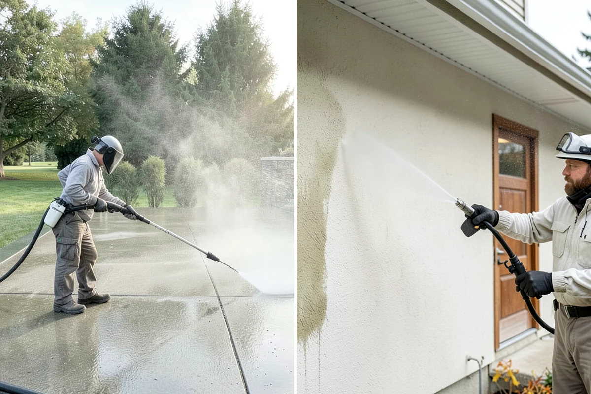 Glass Cleaning in SeaTac, King County, WA - Rinse loose debris and pollen from the glass