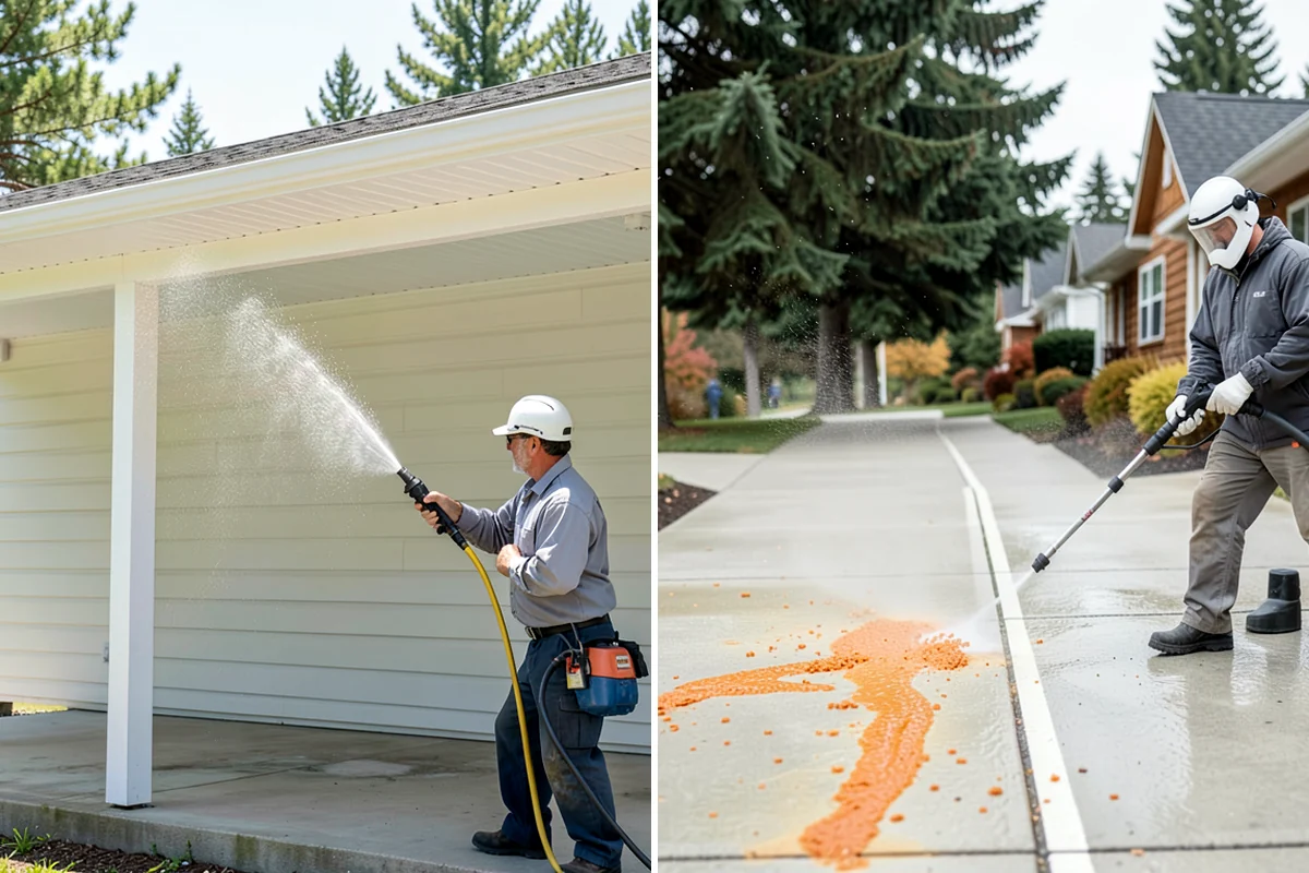 Glass Cleaning in Sedro-Woolley, Skagit County, WA - Rinse loose debris and pollen from the glass