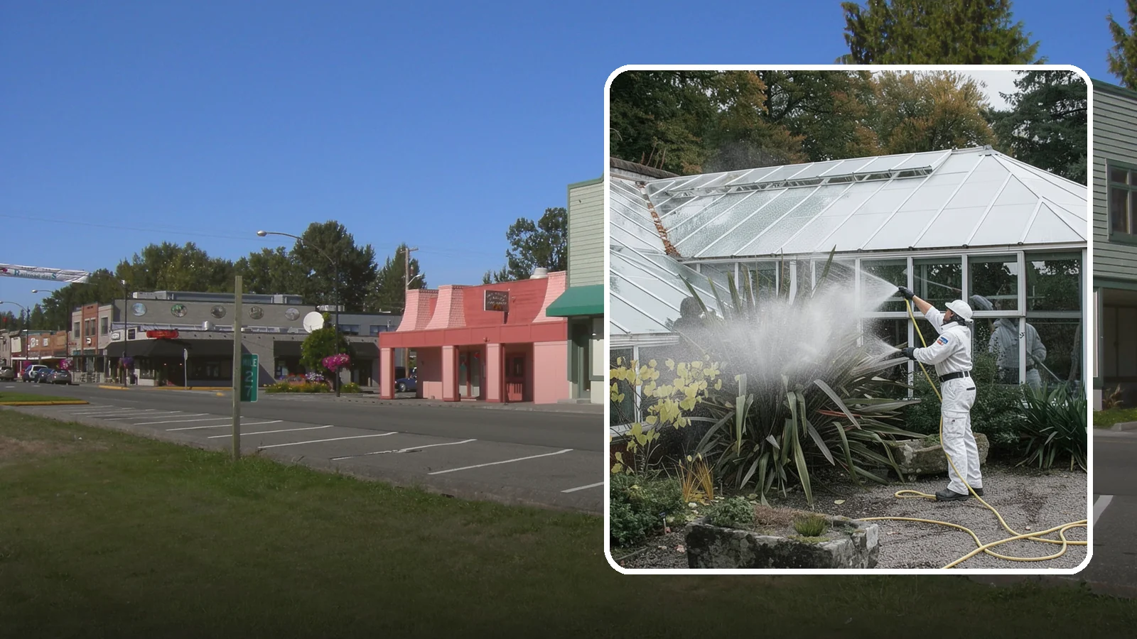 Glass Cleaning in Snoqualmie, King County, WA - Streak-free exterior glass cleaning for windows, doors, and glass features that cuts through Northwest grime and mineral spotting.