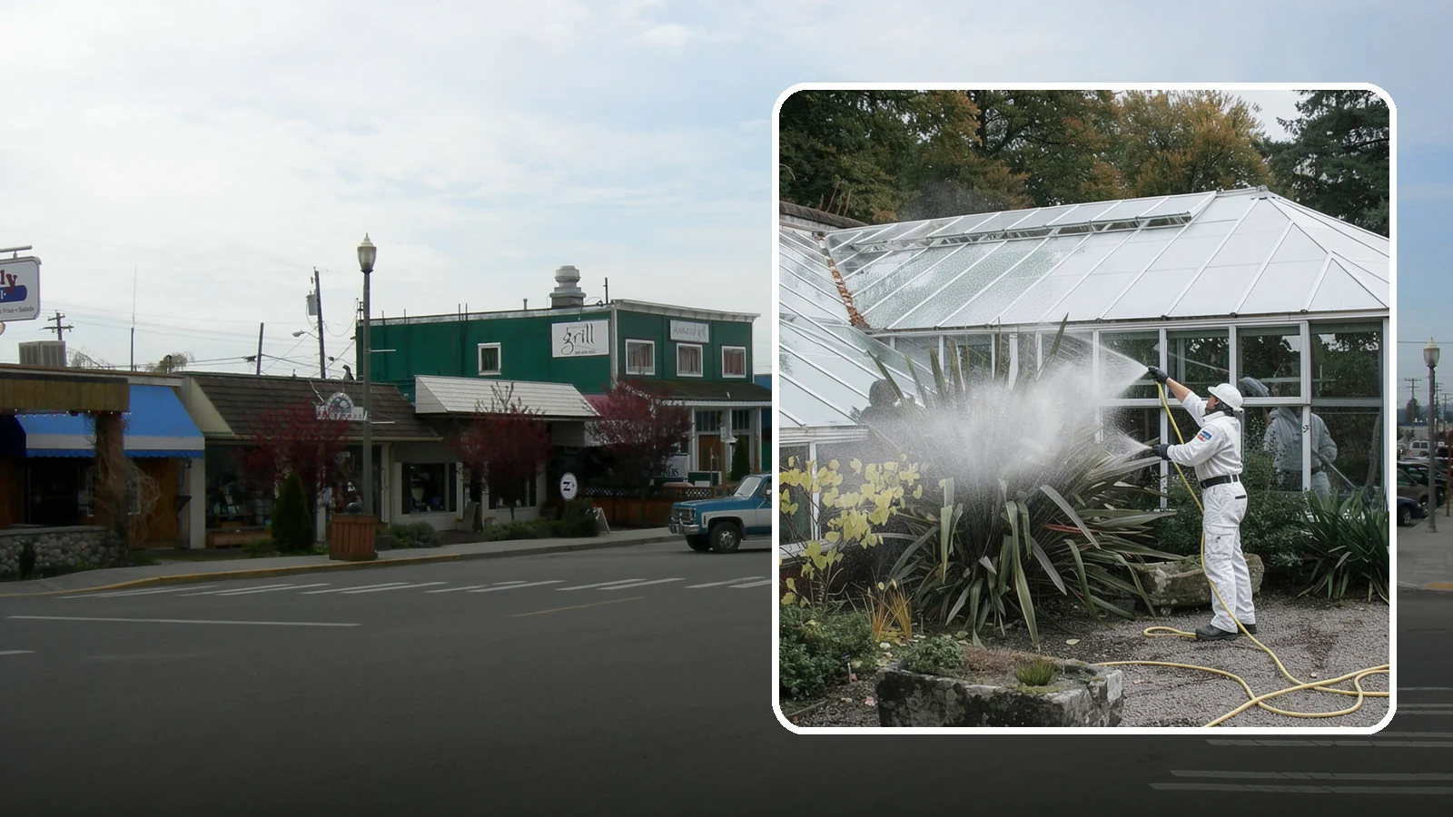 Glass Cleaning in Stanwood, Snohomish County, WA - Streak-free exterior glass cleaning for windows, doors, and glass features that cuts through Northwest grime and mineral spotting.