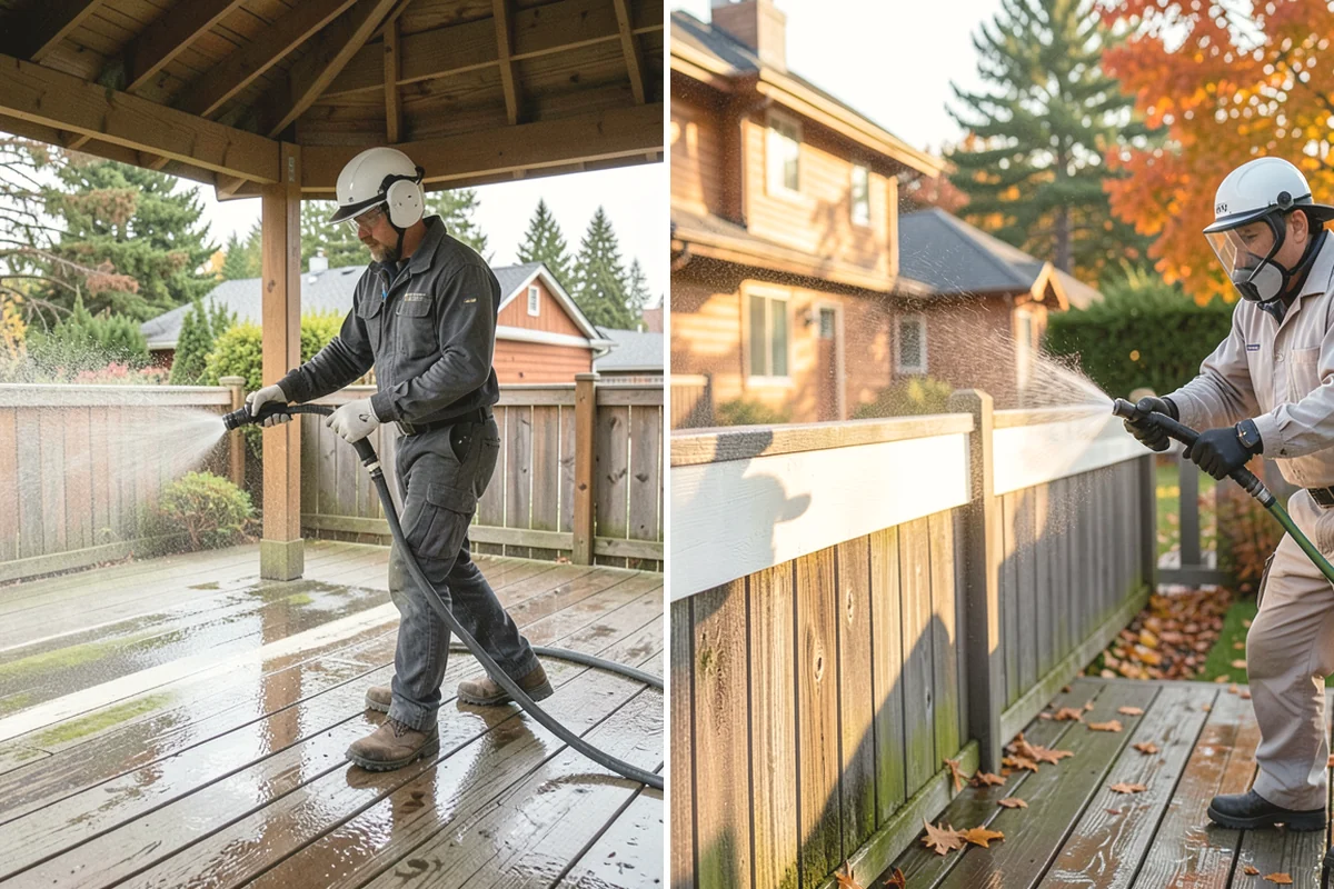 Glass Cleaning in Tacoma, Pierce County, WA - Rinse loose debris and pollen from the glass