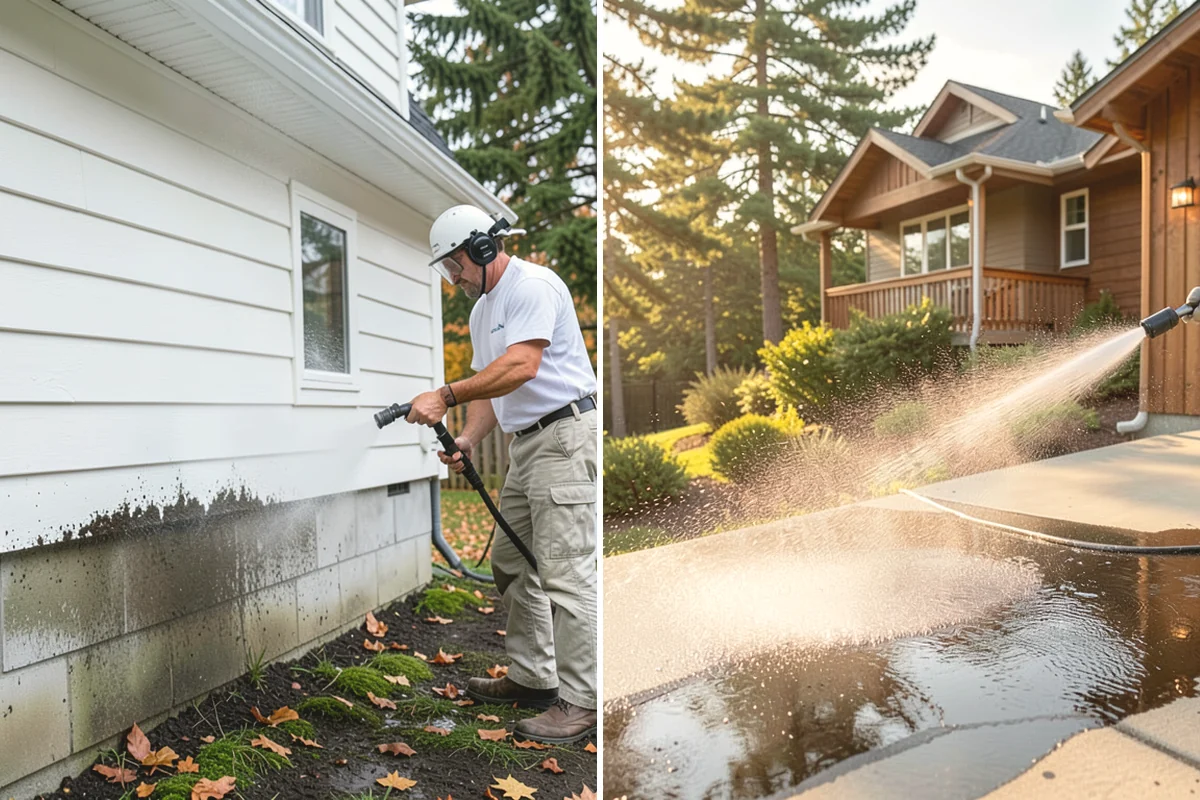 Glass Cleaning in Tukwila, King County, WA - Rinse loose debris and pollen from the glass