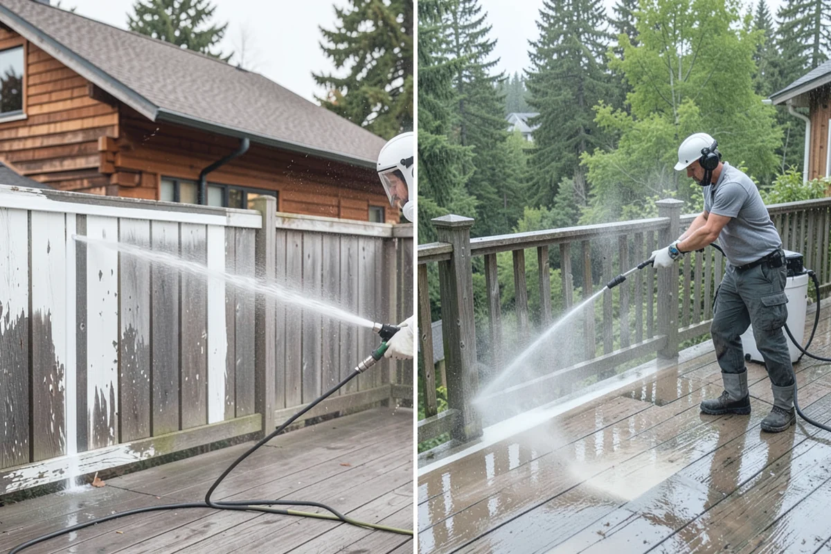 Glass Cleaning in Woodinville, King County, WA - Rinse loose debris and pollen from the glass