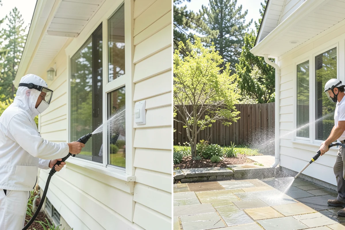 Glass Cleaning in Yarrow Point, King County, WA - Rinse loose debris and pollen from the glass