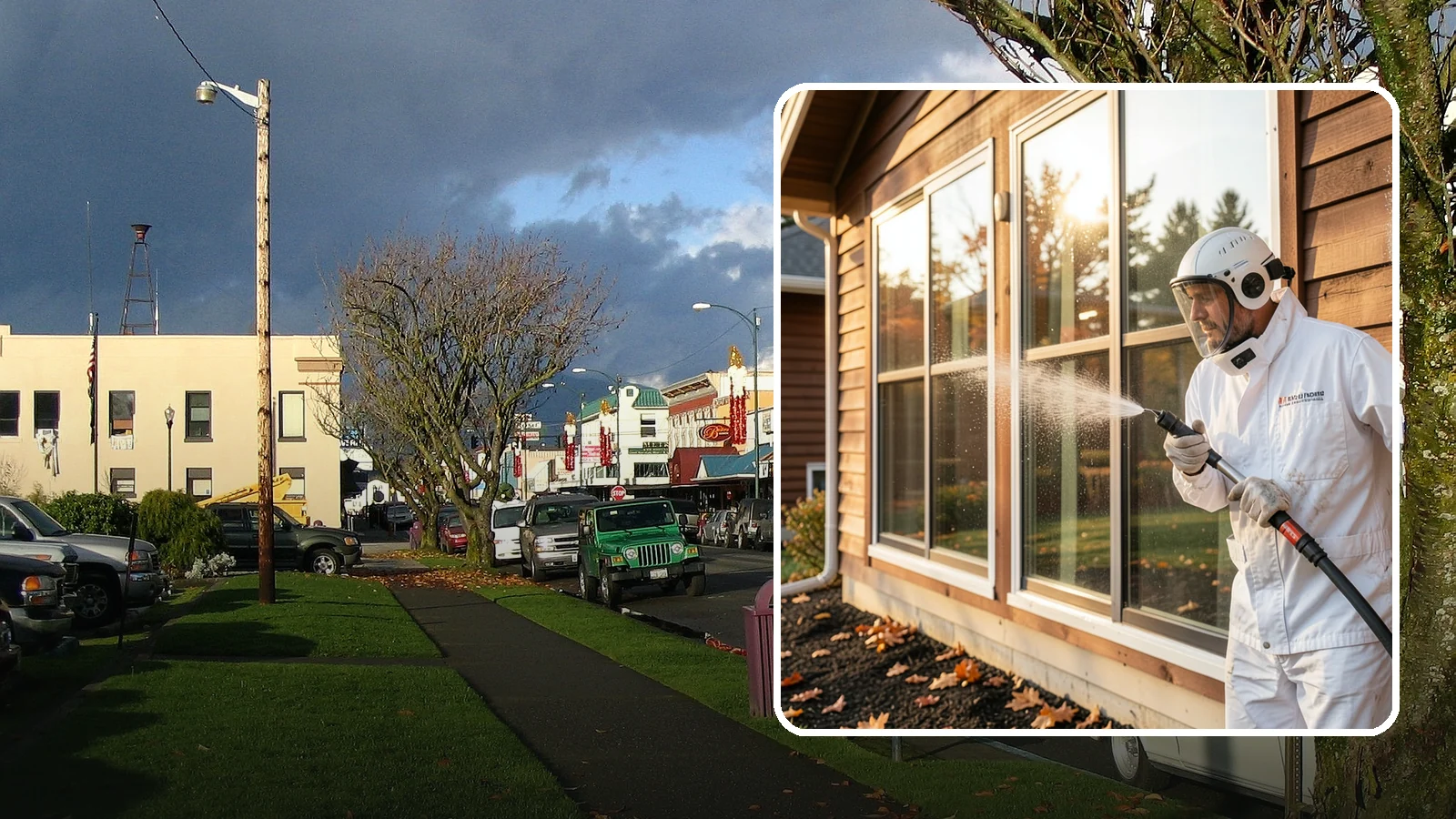 Glass Restoration Cleaning in Arlington, Snohomish County, WA - Intensive restoration for neglected glass, lifting layered mineral buildup and staining that ordinary washing can't remove.