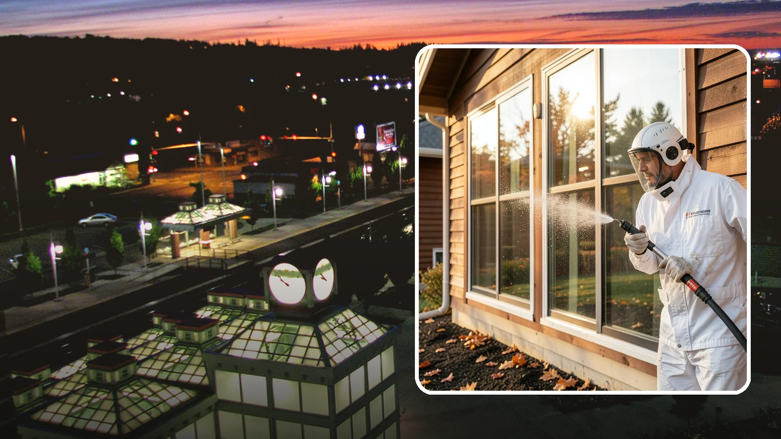 Glass Restoration Cleaning in Auburn, King County, WA - Intensive restoration for neglected glass, lifting layered mineral buildup and staining that ordinary washing can't remove.