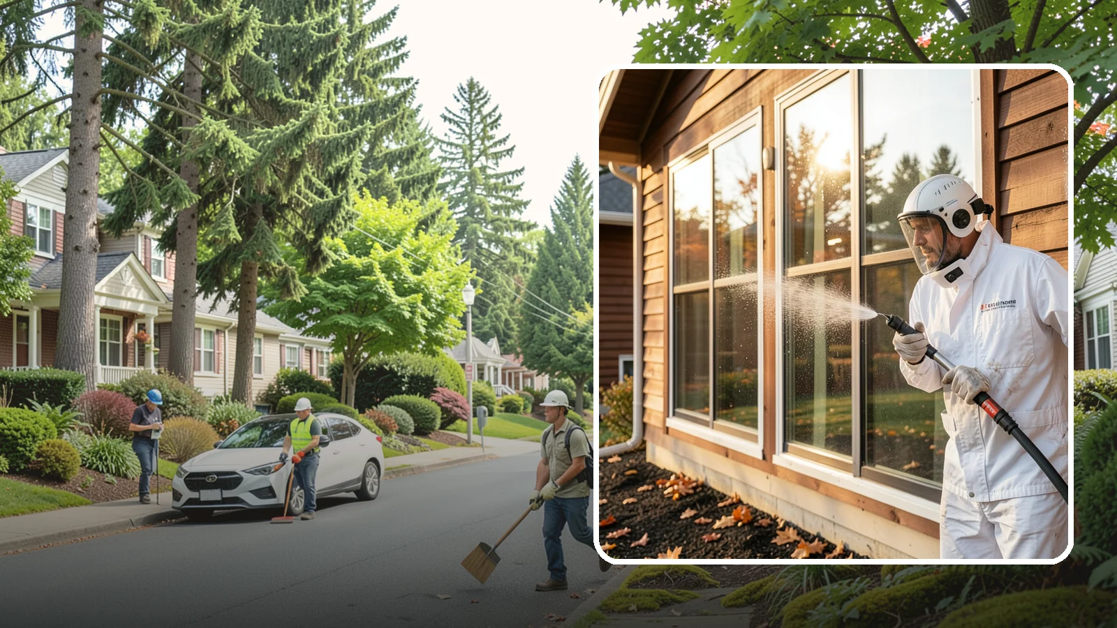 Glass Restoration Cleaning in Beaux Arts Village, King County, WA - Intensive restoration for neglected glass, lifting layered mineral buildup and staining that ordinary washing can't remove.