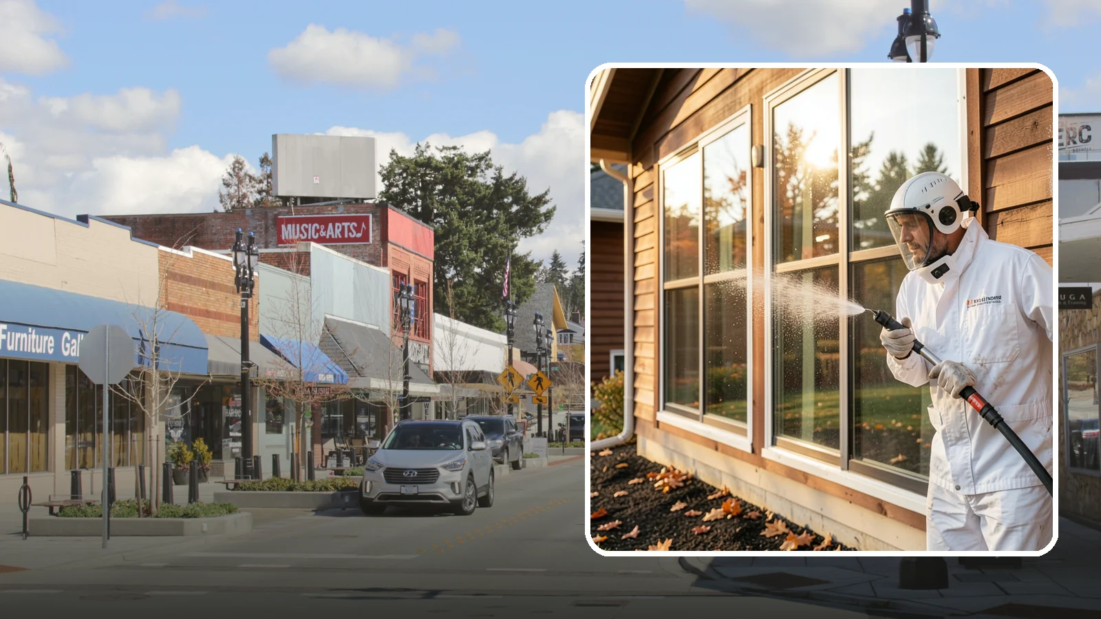 Glass Restoration Cleaning in Bothell, King County, WA - Intensive restoration for neglected glass, lifting layered mineral buildup and staining that ordinary washing can't remove.