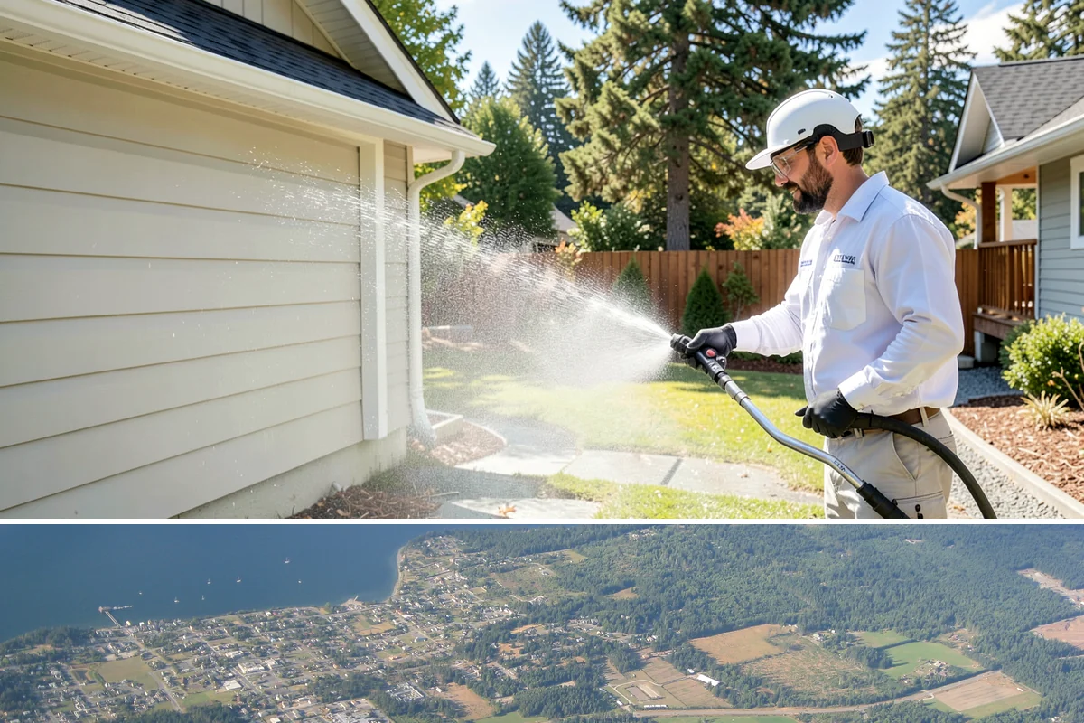 Glass Restoration Cleaning in Coupeville, Island County, WA - Restoration can be done year-round, though drier weather helps products dwell and rinse cleanly.