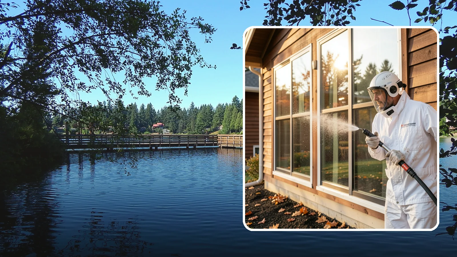 Glass Restoration Cleaning in Federal Way, King County, WA - Intensive restoration for neglected glass, lifting layered mineral buildup and staining that ordinary washing can't remove.