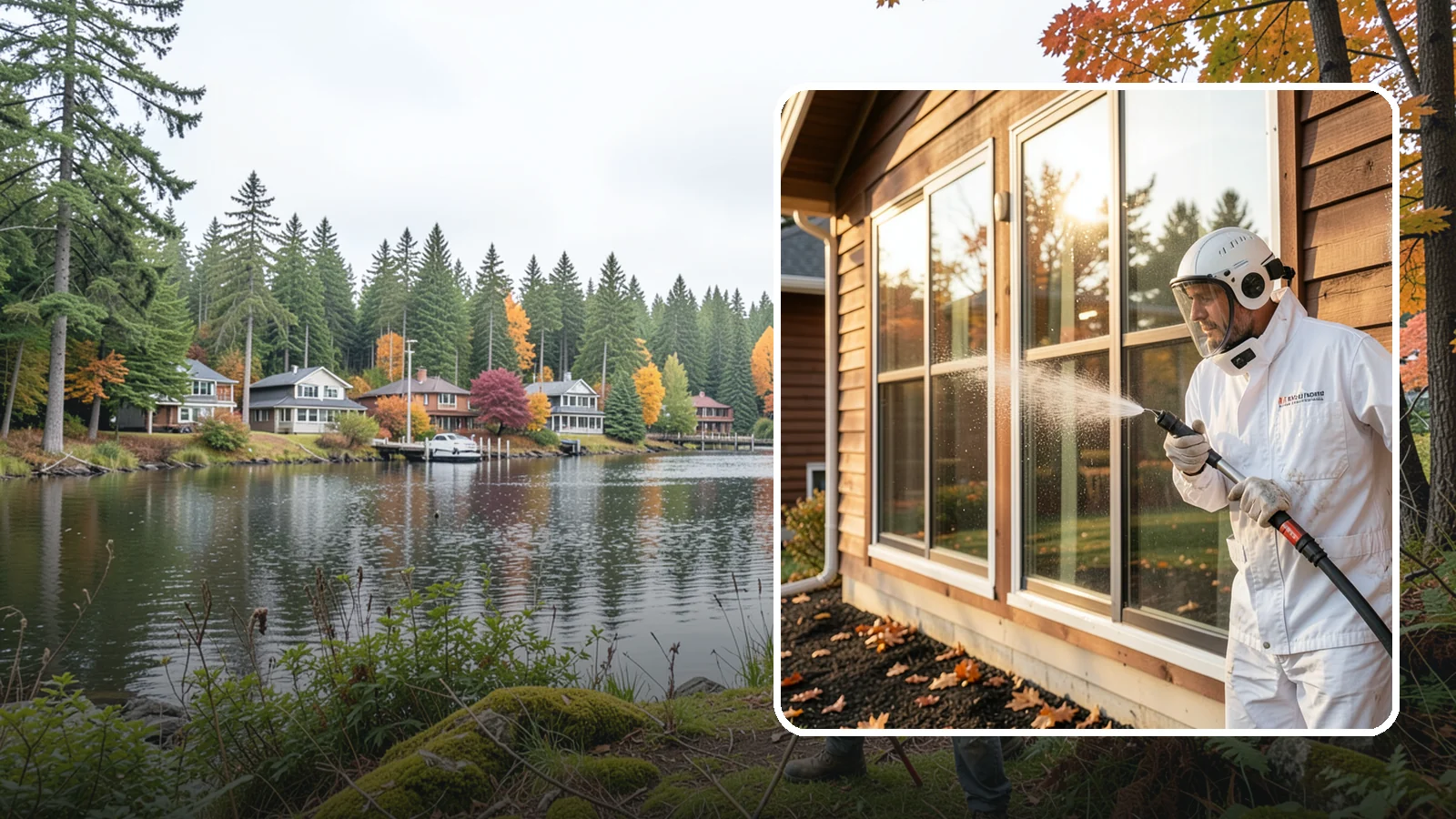 Glass Restoration Cleaning in La Conner, Skagit County, WA - Intensive restoration for neglected glass, lifting layered mineral buildup and staining that ordinary washing can't remove.