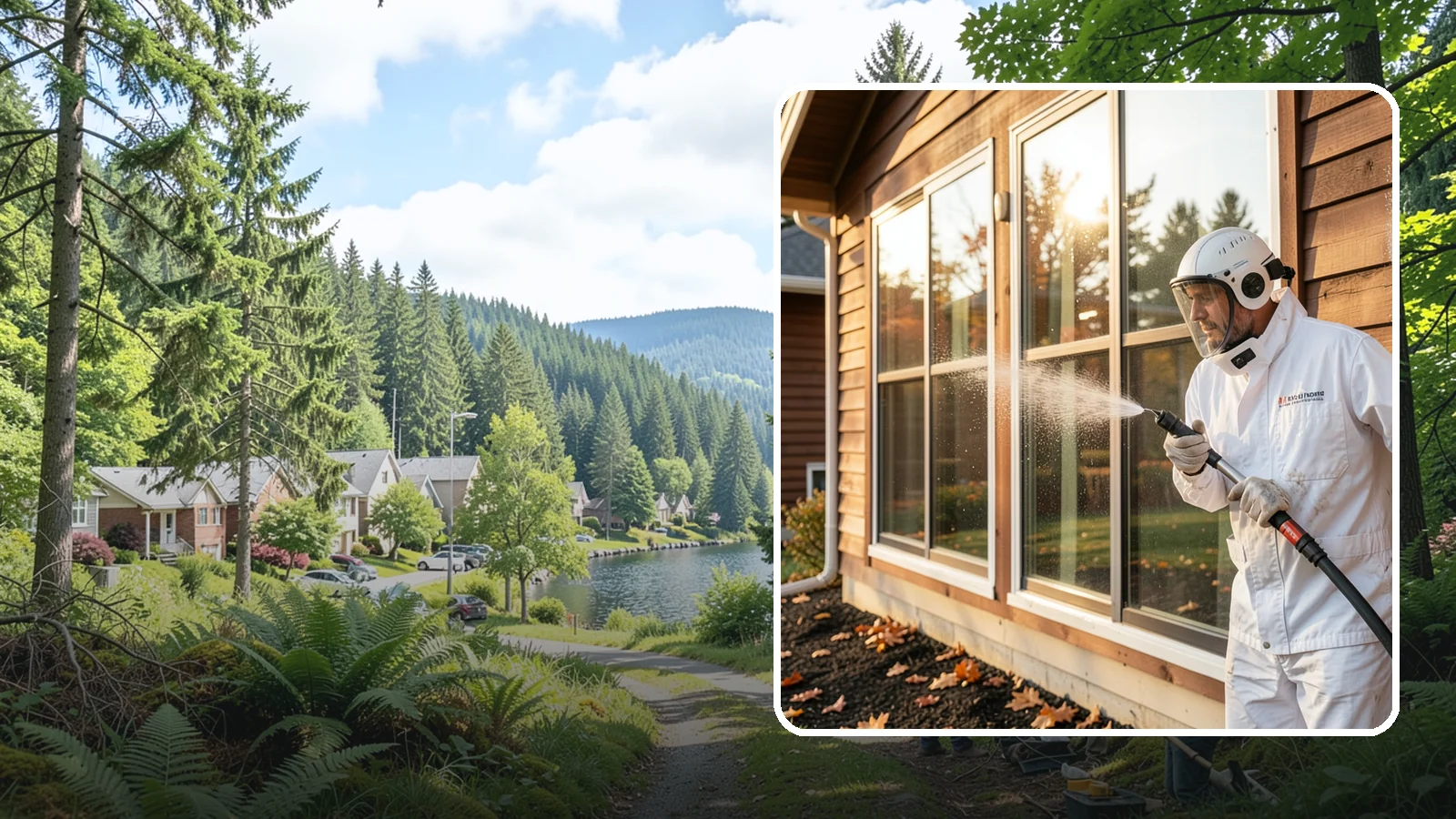 Glass Restoration Cleaning in Lake Forest Park, King County, WA - Intensive restoration for neglected glass, lifting layered mineral buildup and staining that ordinary washing can't remove.