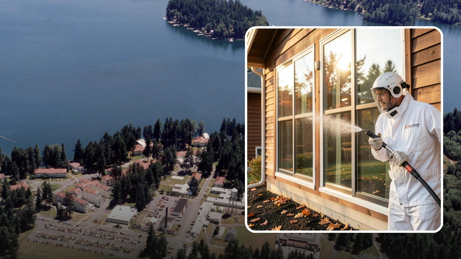 Glass Restoration Cleaning in Lakewood, Pierce County, WA - Intensive restoration for neglected glass, lifting layered mineral buildup and staining that ordinary washing can't remove.