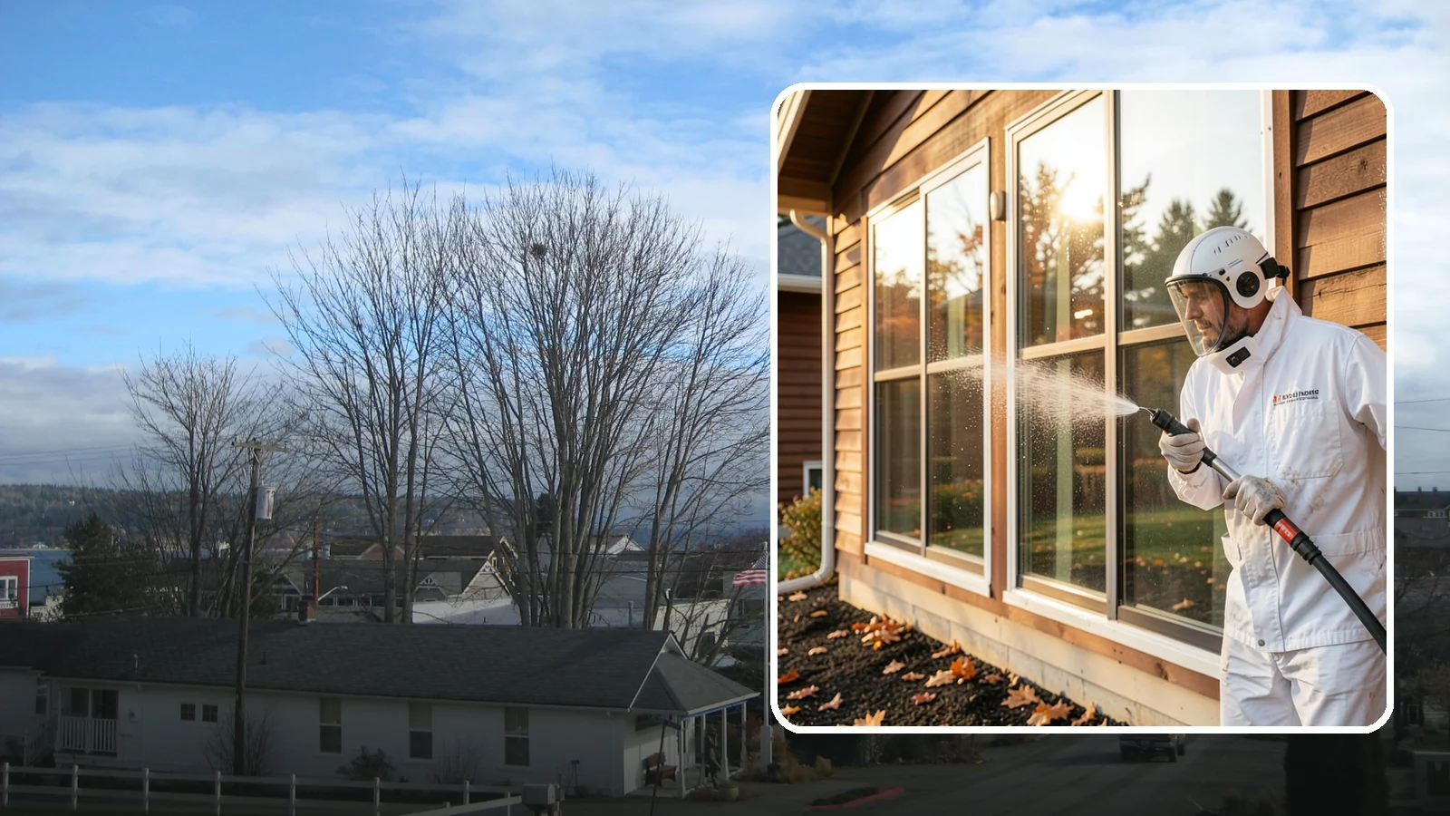 Glass Restoration Cleaning in Langley, Island County, WA - Intensive restoration for neglected glass, lifting layered mineral buildup and staining that ordinary washing can't remove.