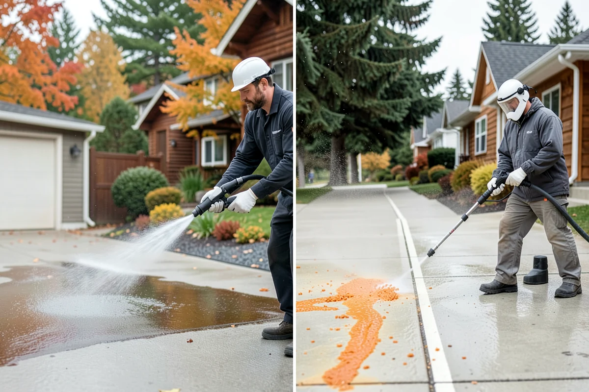Glass Restoration Cleaning in Lyman, Skagit County, WA - Evaluate the type and depth of the staining