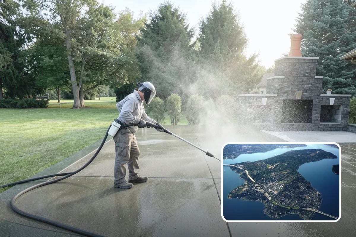 Glass Restoration Cleaning in Mercer Island, King County, WA - Lifts layered mineral buildup ordinary washing leaves