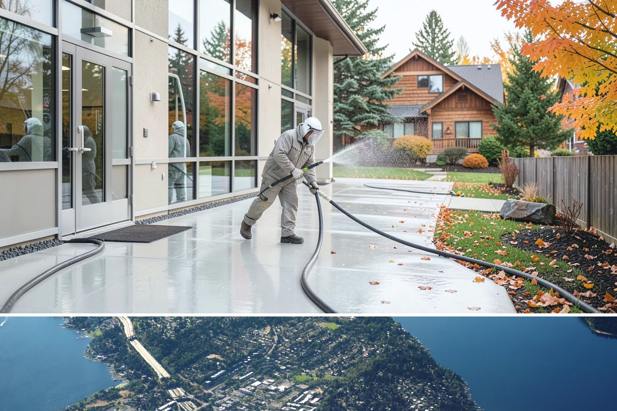 Glass Restoration Cleaning in Mercer Island, King County, WA - Restoration can be done year-round, though drier weather helps products dwell and rinse cleanly.