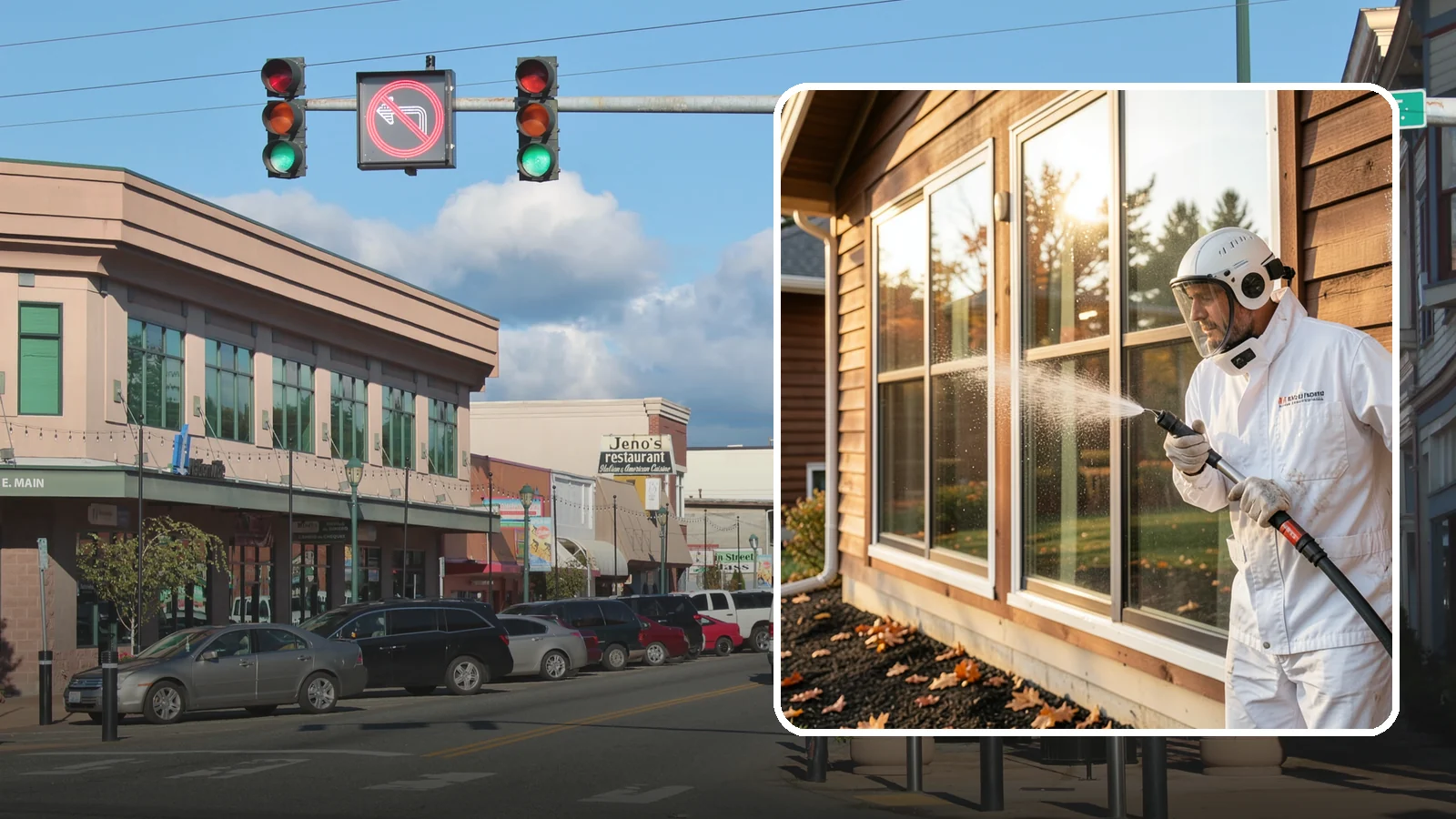Glass Restoration Cleaning in Monroe, Snohomish County, WA - Intensive restoration for neglected glass, lifting layered mineral buildup and staining that ordinary washing can't remove.
