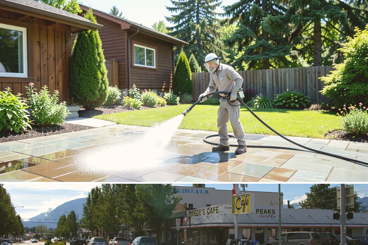 Glass Restoration Cleaning in North Bend, King County, WA - Restoration can be done year-round, though drier weather helps products dwell and rinse cleanly.