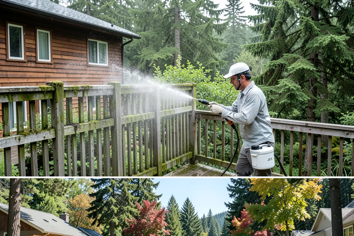 Glass Restoration Cleaning in Orting, Pierce County, WA - Restoration can be done year-round, though drier weather helps products dwell and rinse cleanly.