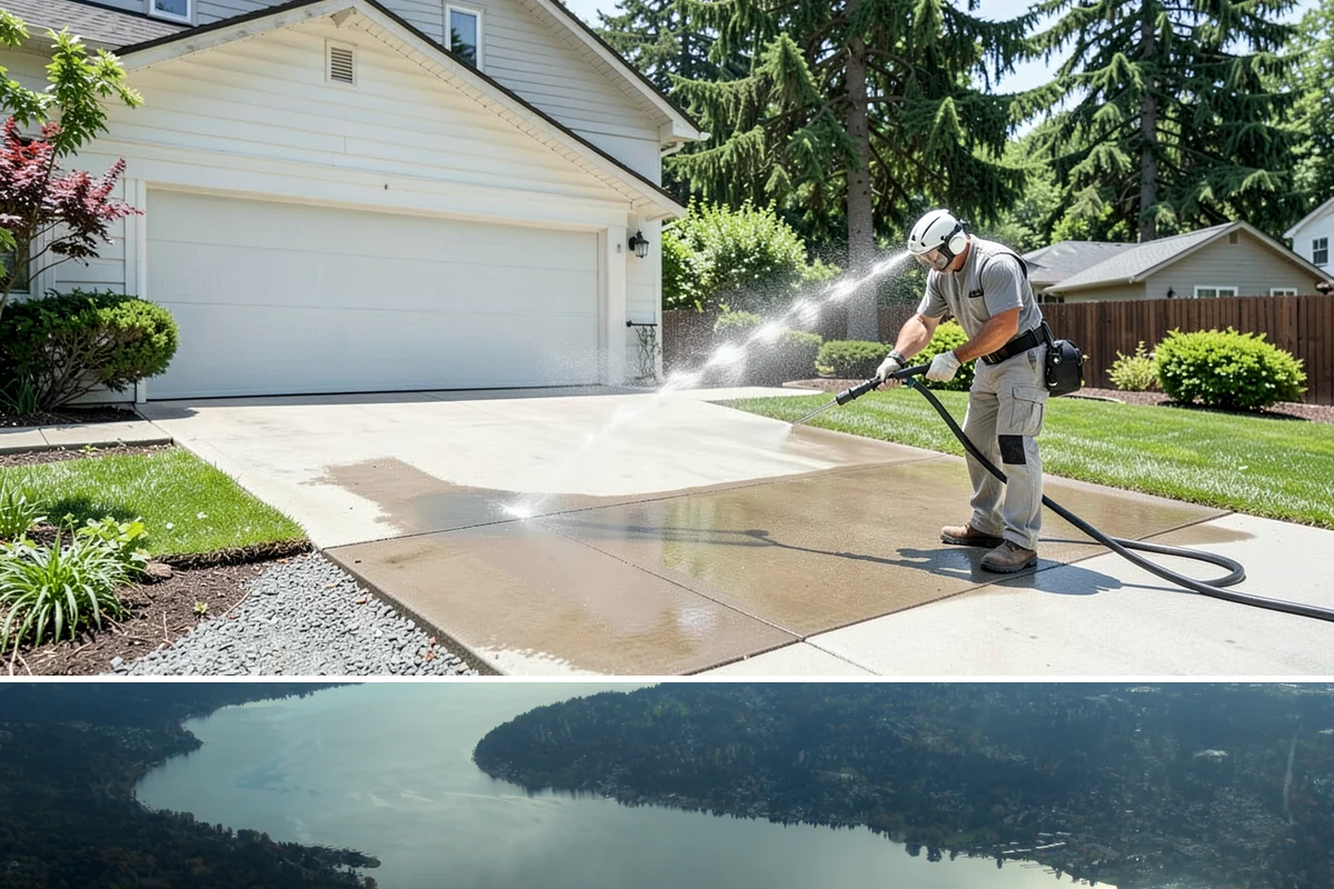 Glass Restoration Cleaning in Sammamish, King County, WA - Restoration can be done year-round, though drier weather helps products dwell and rinse cleanly.