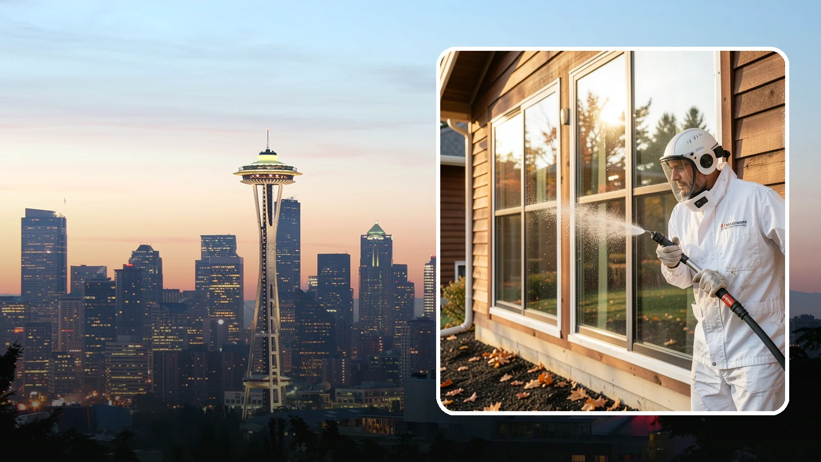 Glass Restoration Cleaning in Seattle, King County, WA - Intensive restoration for neglected glass, lifting layered mineral buildup and staining that ordinary washing can't remove.