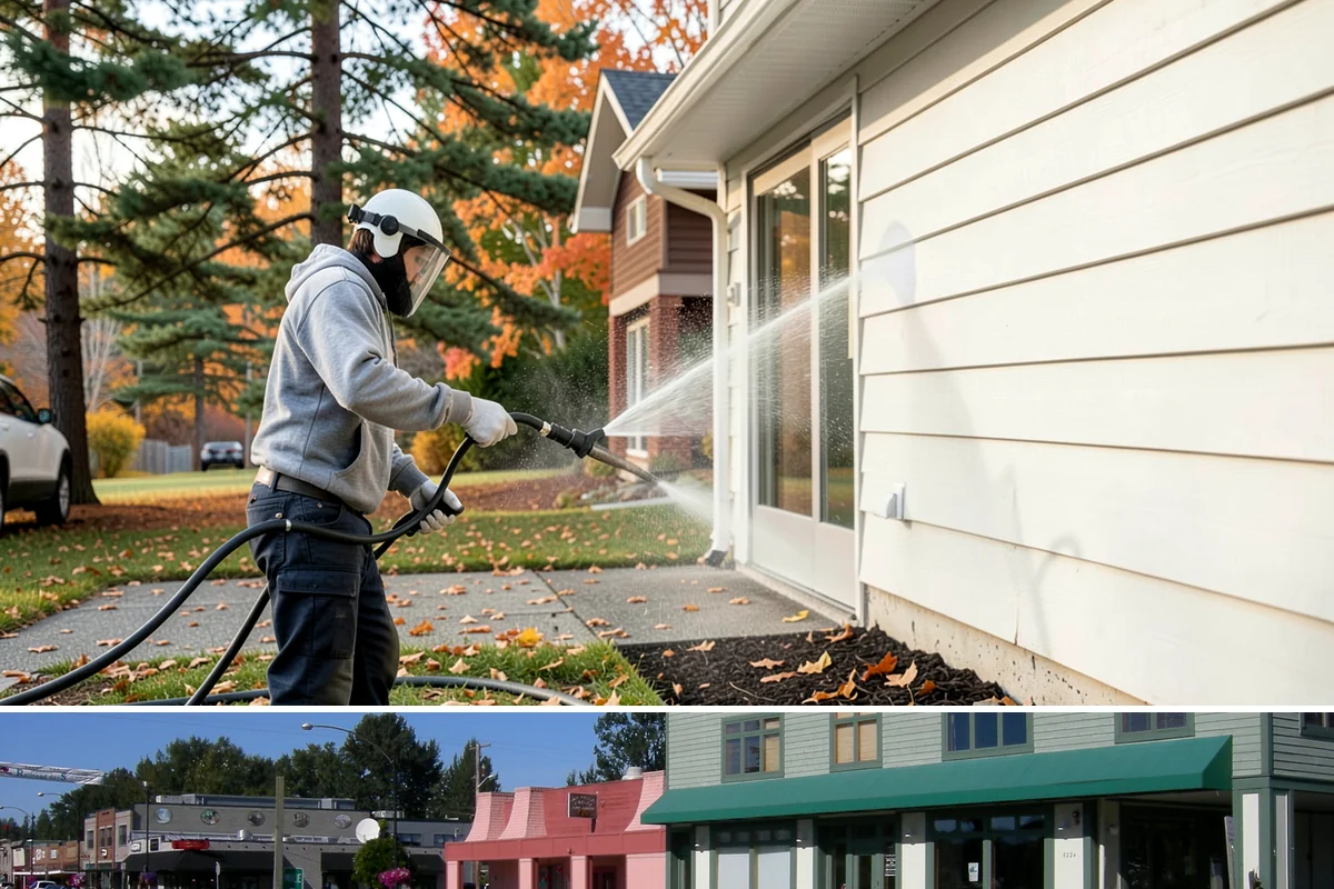 Glass Restoration Cleaning in Snoqualmie, King County, WA - Restoration can be done year-round, though drier weather helps products dwell and rinse cleanly.