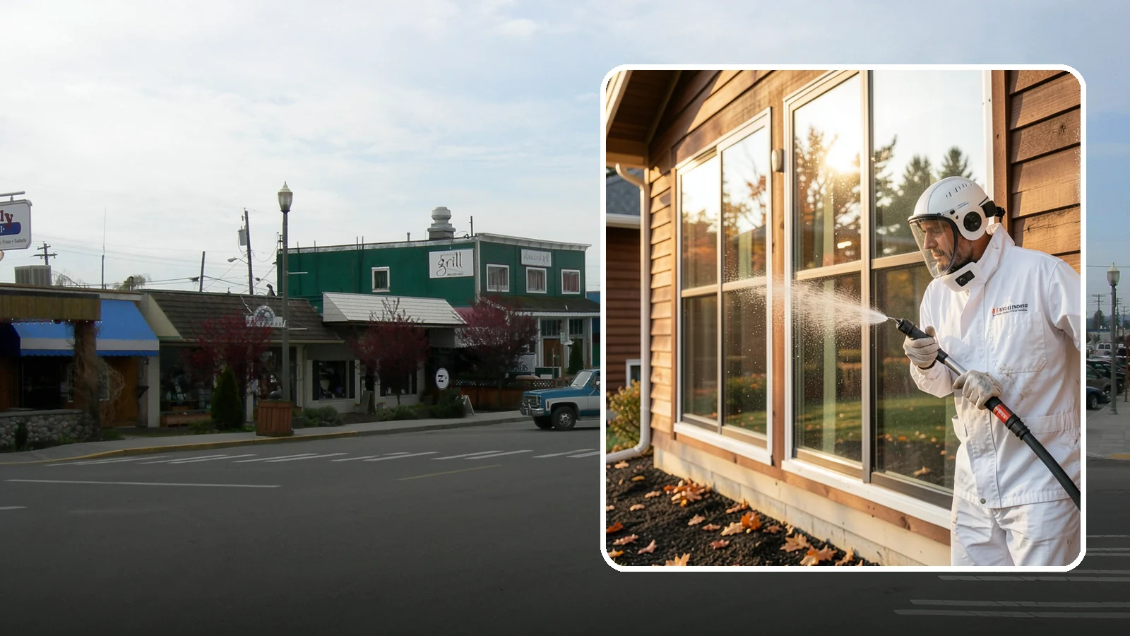 Glass Restoration Cleaning in Stanwood, Snohomish County, WA - Intensive restoration for neglected glass, lifting layered mineral buildup and staining that ordinary washing can't remove.