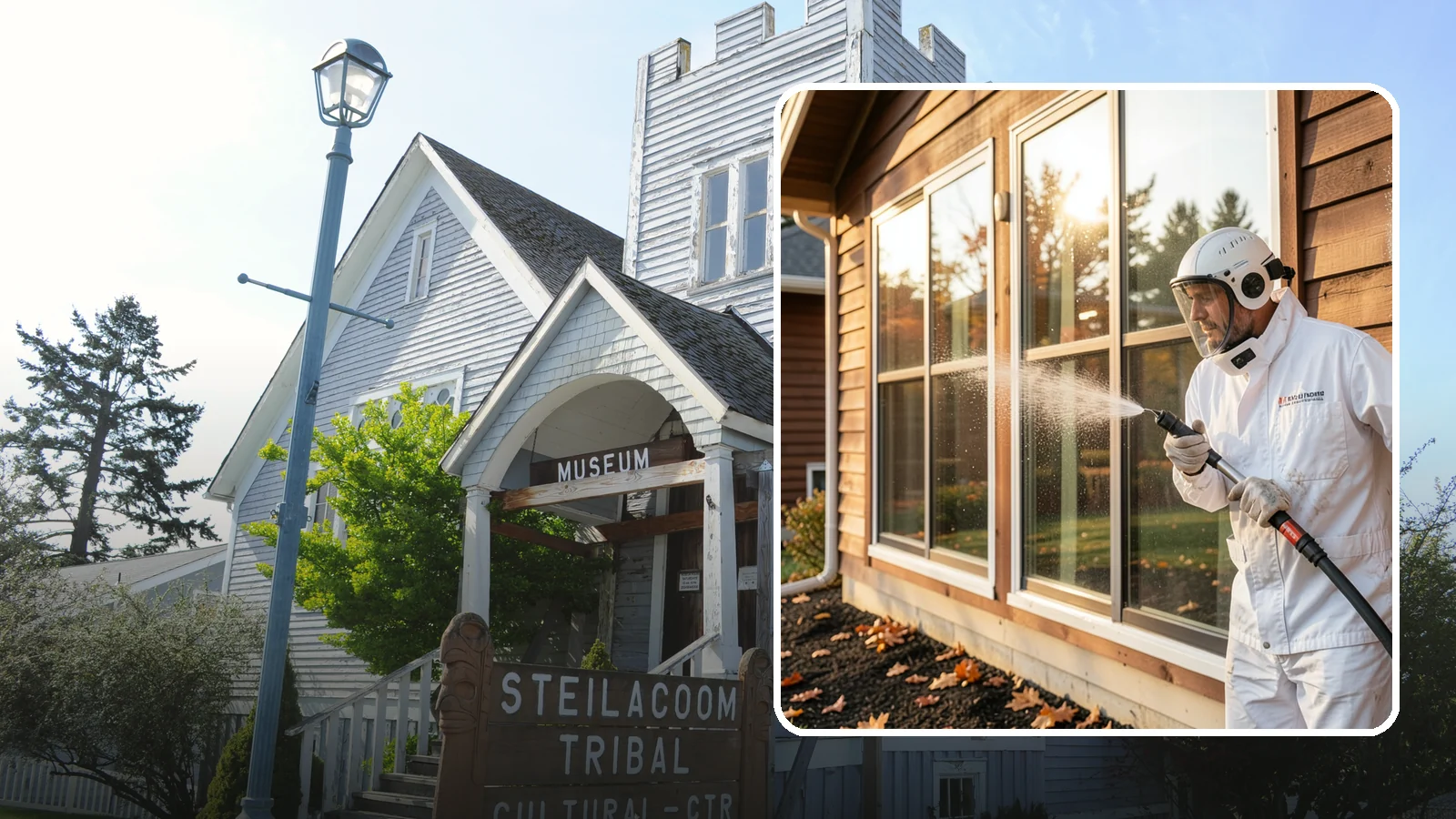 Glass Restoration Cleaning in Steilacoom, Pierce County, WA - Intensive restoration for neglected glass, lifting layered mineral buildup and staining that ordinary washing can't remove.