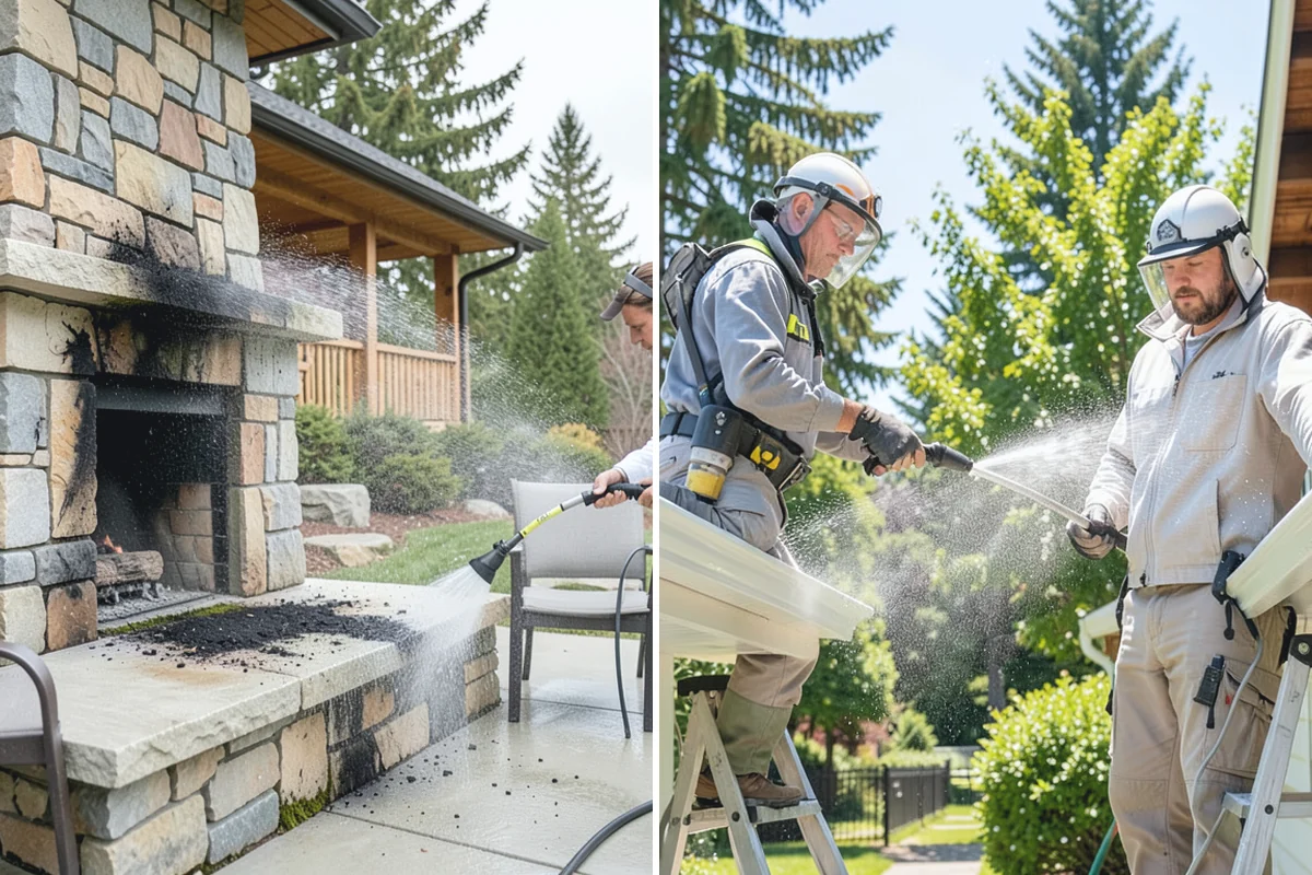 Glass Restoration Cleaning in Woodinville, King County, WA - Evaluate the type and depth of the staining