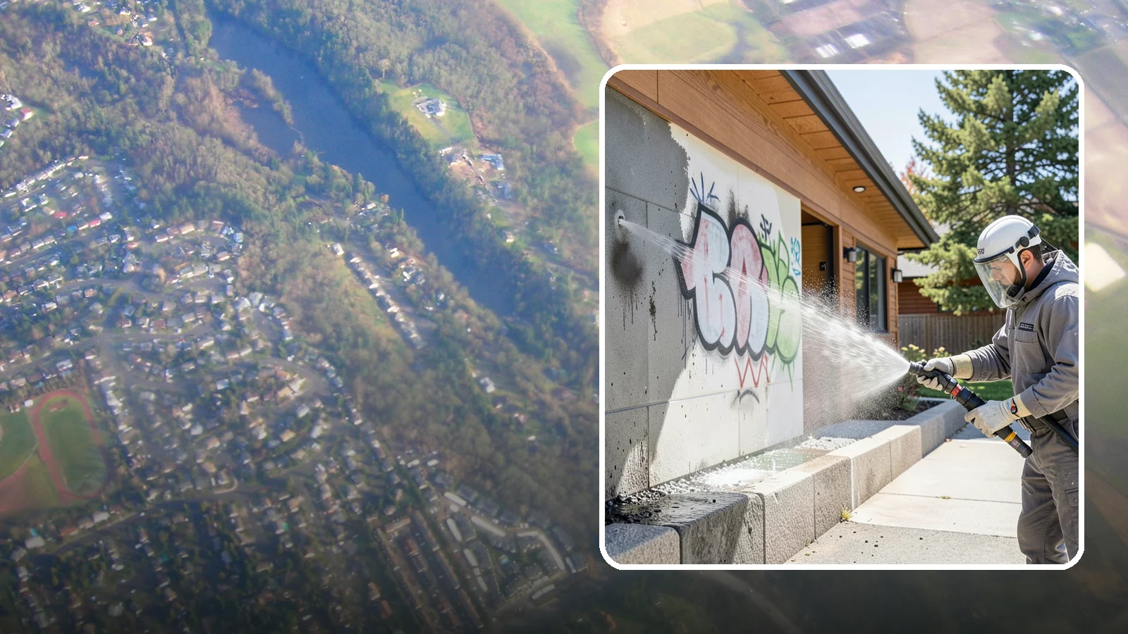 Graffiti Abatement Program in Algona, King County, WA - A recurring graffiti-removal program for commercial properties that erases tags fast from walls, signage, and hardscapes across...