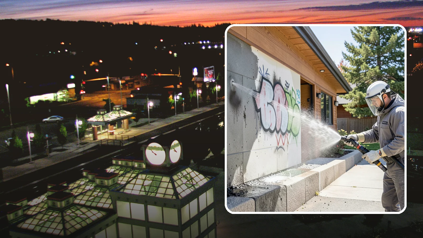 Graffiti Abatement Program in Auburn, King County, WA - A recurring graffiti-removal program for commercial properties that erases tags fast from walls, signage, and hardscapes across...