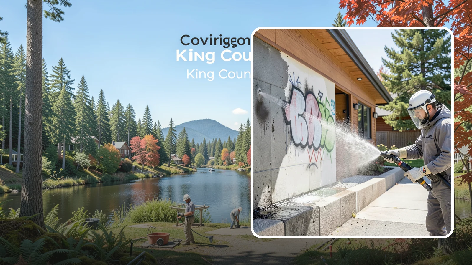 Graffiti Abatement Program in Covington, King County, WA - A recurring graffiti-removal program for commercial properties that erases tags fast from walls, signage, and hardscapes across...