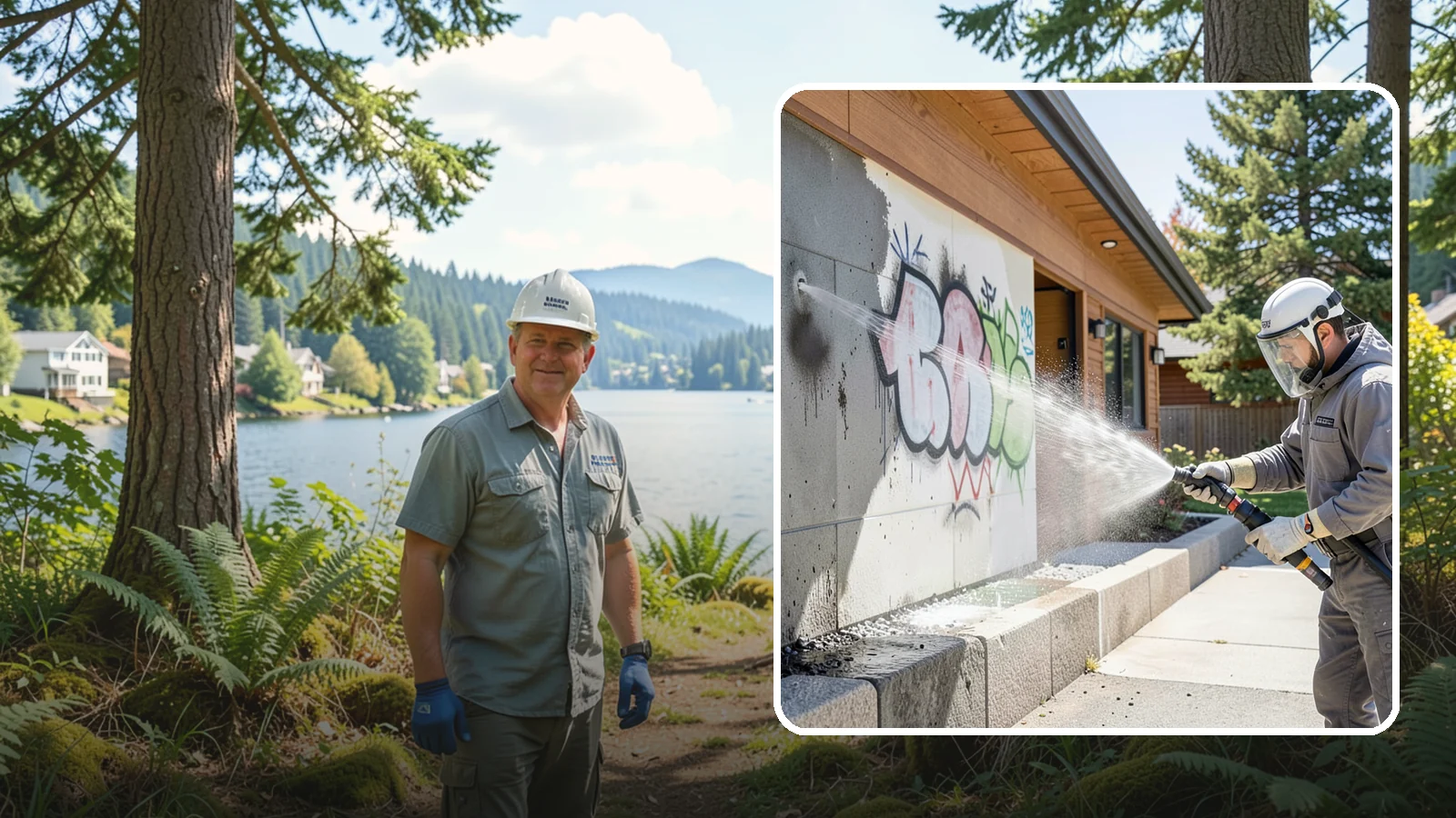 Graffiti Abatement Program in Milton, King County, WA - A recurring graffiti-removal program for commercial properties that erases tags fast from walls, signage, and hardscapes across...