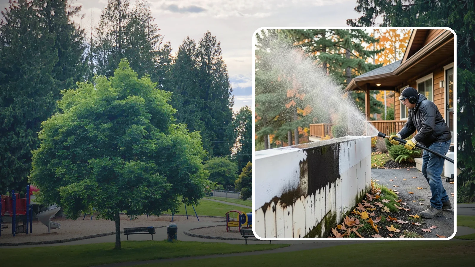 Graffiti Removal in Bonney Lake, Pierce County, WA - We remove graffiti from Washington buildings and surfaces quickly before it invites more vandalism.