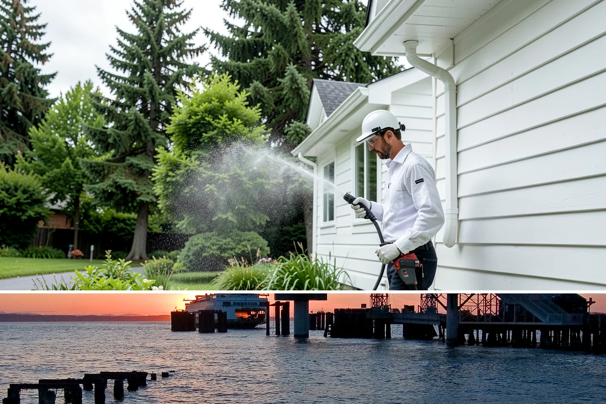 Graffiti Removal in Edmonds, Snohomish County, WA - Graffiti should be removed as soon as it appears in any season, though warmer, drier days speed up solvent action.
