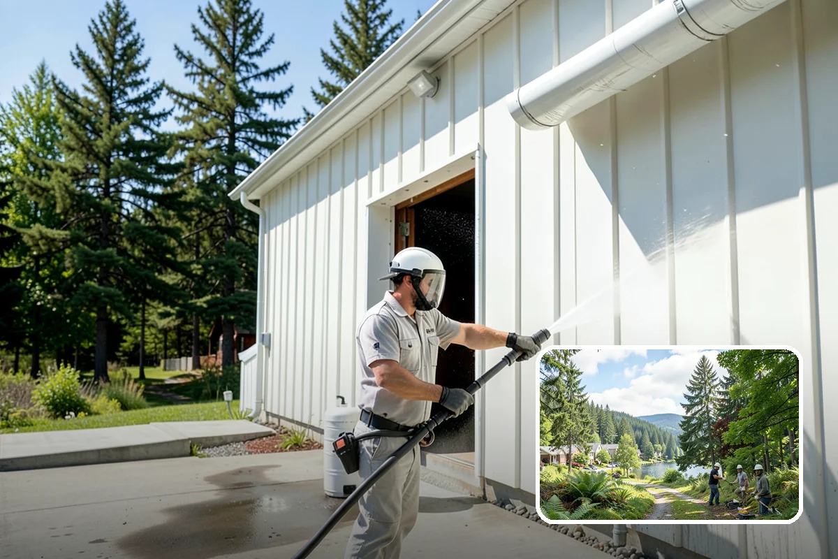 Graffiti Removal in Lake Forest Park, King County, WA - Discourages repeat tagging through fast removal