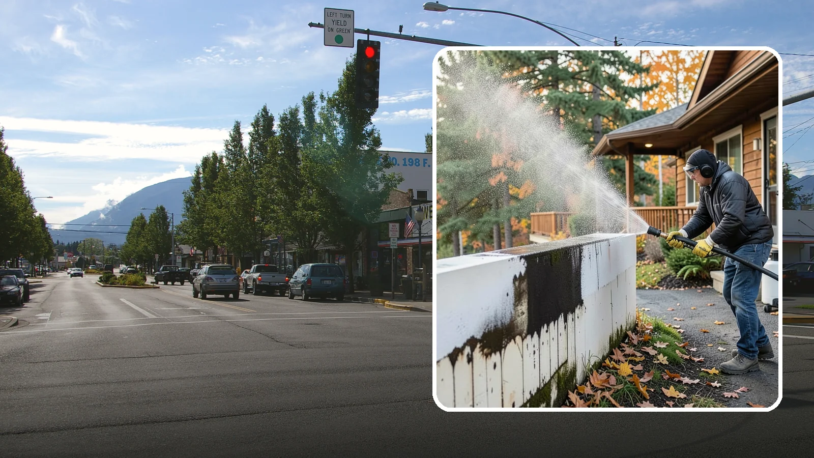 Graffiti Removal in North Bend, King County, WA - We remove graffiti from Washington buildings and surfaces quickly before it invites more vandalism.