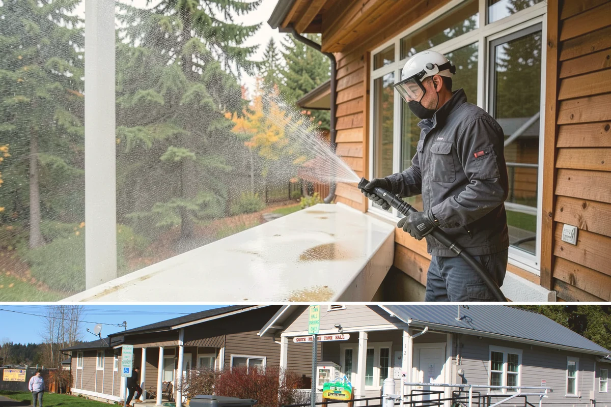Graffiti Removal in South Prairie, Pierce County, WA - Graffiti should be removed as soon as it appears in any season, though warmer, drier days speed up solvent action.