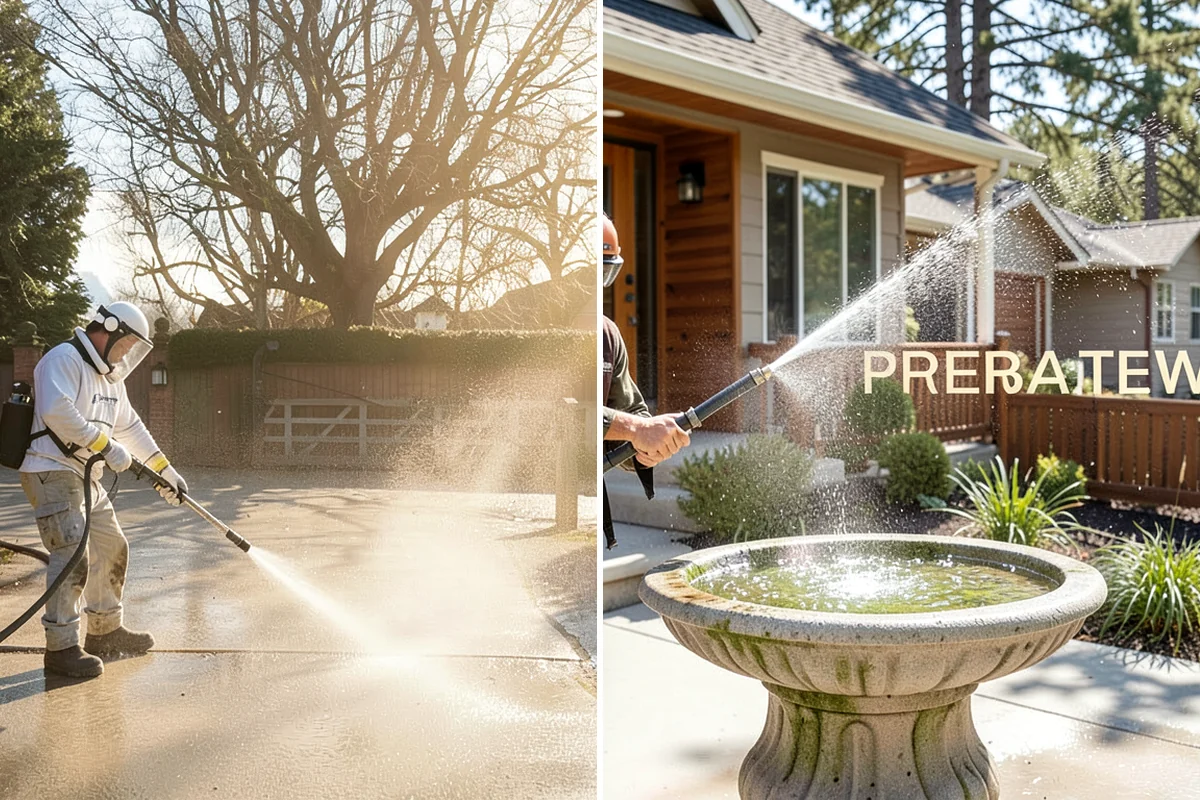 Gravel Border Cleaning in Arlington, Snohomish County, WA - Remove leaves, weeds, and large debris from the gravel