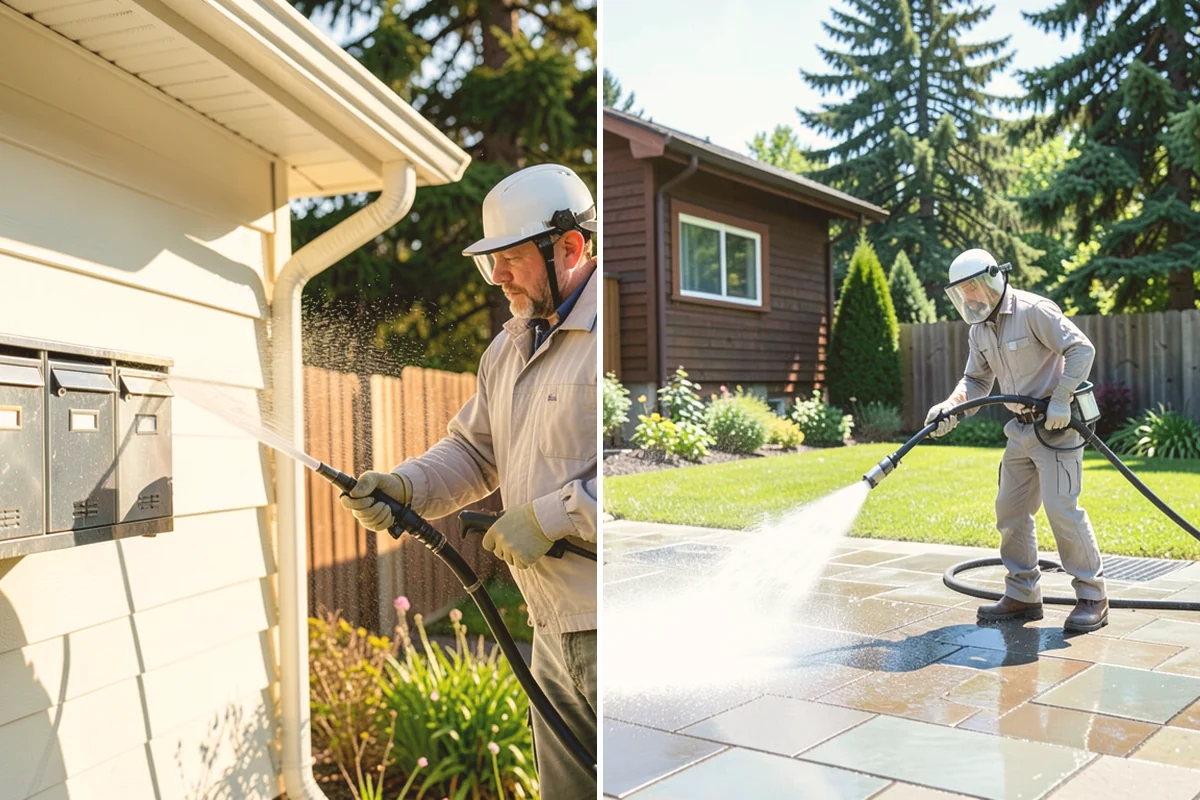 Gravel Border Cleaning in Bellevue, King County, WA - Remove leaves, weeds, and large debris from the gravel