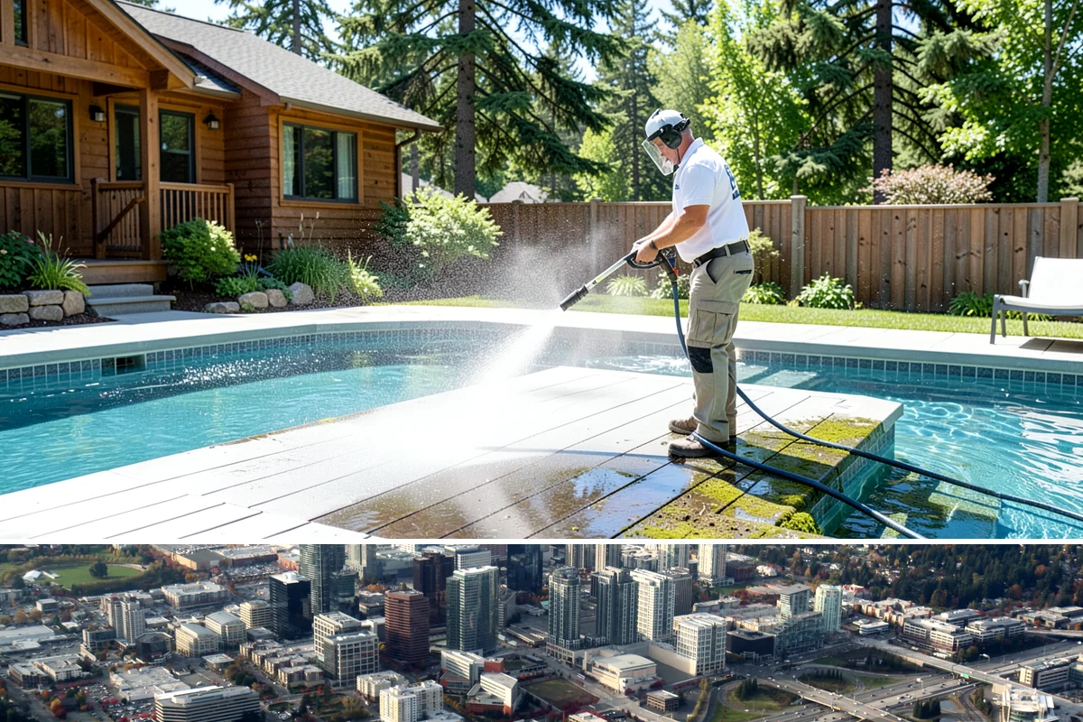 Gravel Border Cleaning in Bellevue, King County, WA - Late fall and spring are ideal for clearing seasonal leaf drop and refreshing the borders.