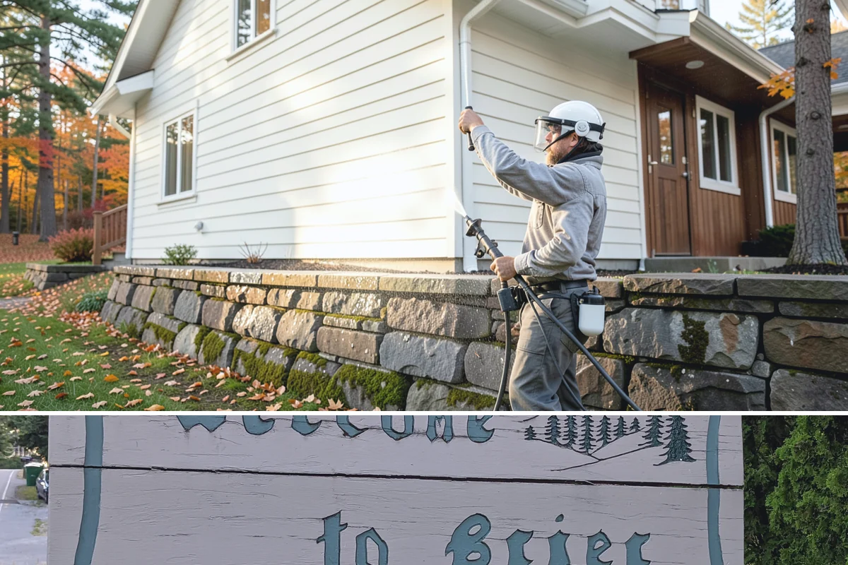 Gravel Border Cleaning in Brier, Snohomish County, WA - Late fall and spring are ideal for clearing seasonal leaf drop and refreshing the borders.