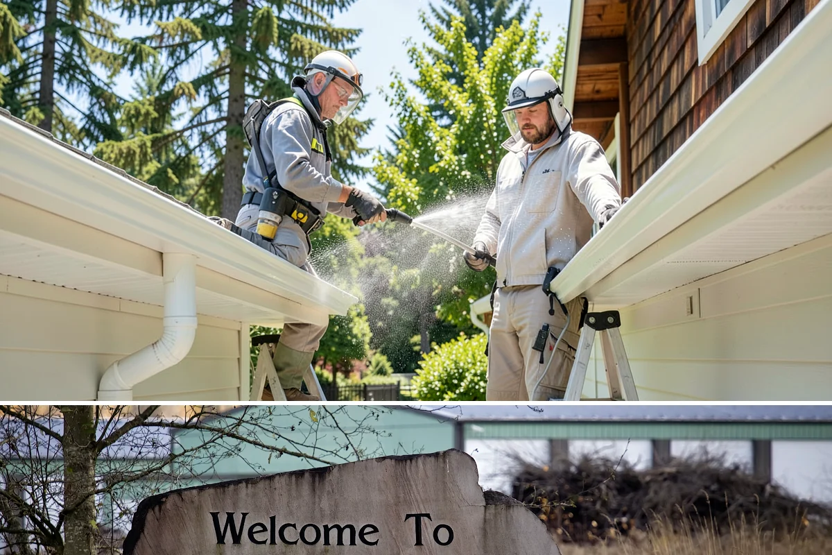 Gravel Border Cleaning in Buckley, Pierce County, WA - Late fall and spring are ideal for clearing seasonal leaf drop and refreshing the borders.